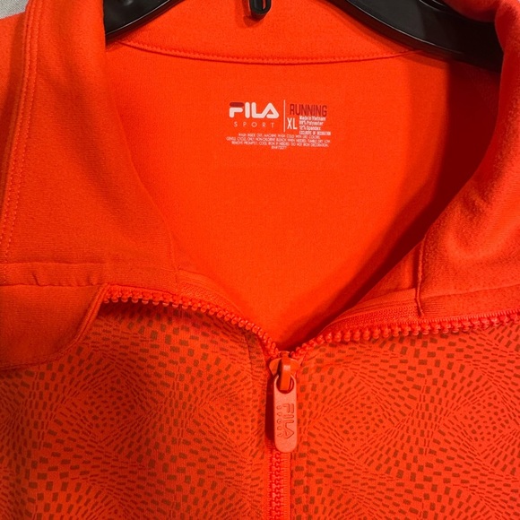 FILA Orange Quarter-Zip Pullover size XL pre
Owned good condition - Picture 8 of 8